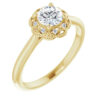 The quintessential choice: A 1/2 carat diamond engagement ring that balances classic appeal with modern finesse.