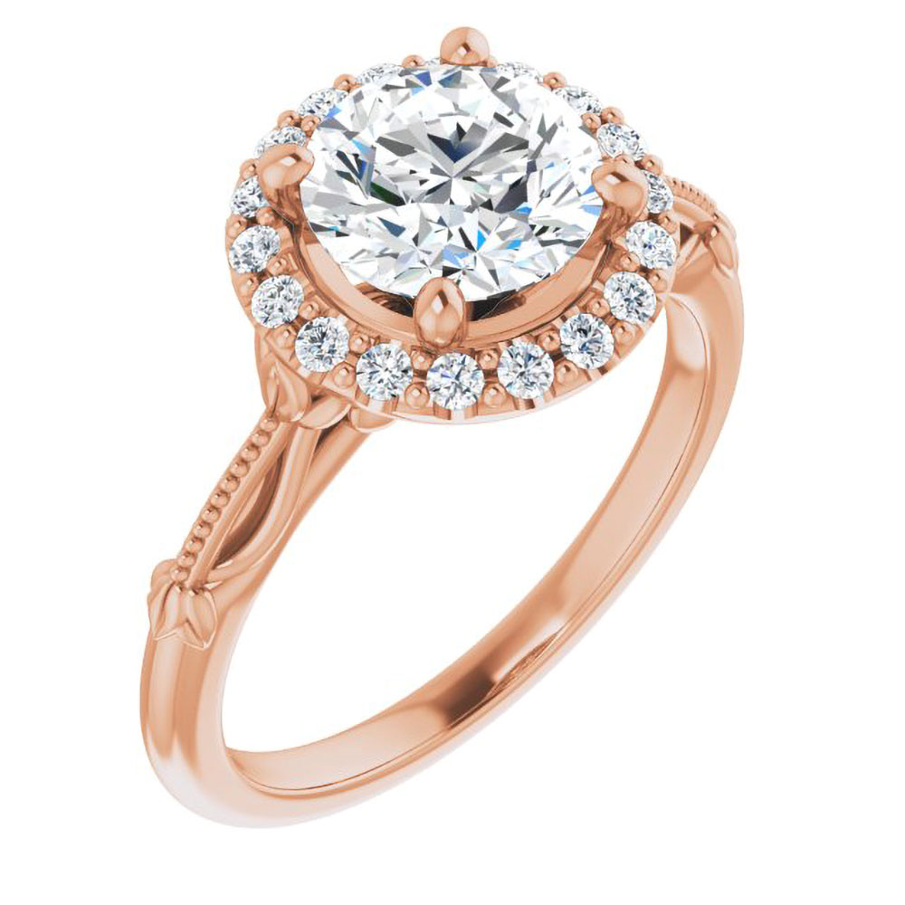 Lab-created beauty: A 1.5 carat diamond halo ring that promises a lifetime of radiance and responsibility.