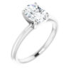 A beacon of light, this 1 CT oval solitaire diamond engagement ring represents a classic declaration of commitment.