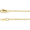 A product image of a 1.5mm 14k gold rope chain.