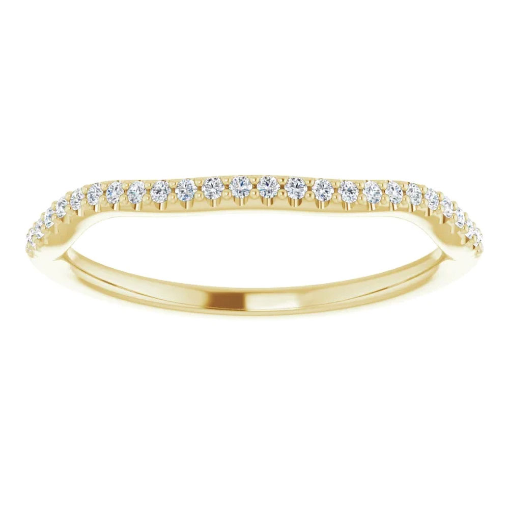 A unity band, designed to pair with our .70 carat oval diamond ring, symbolizing togetherness.