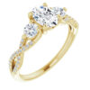 Enchanting in its design, this 0.7 carat oval diamond ring is the essence of a dream engagement.