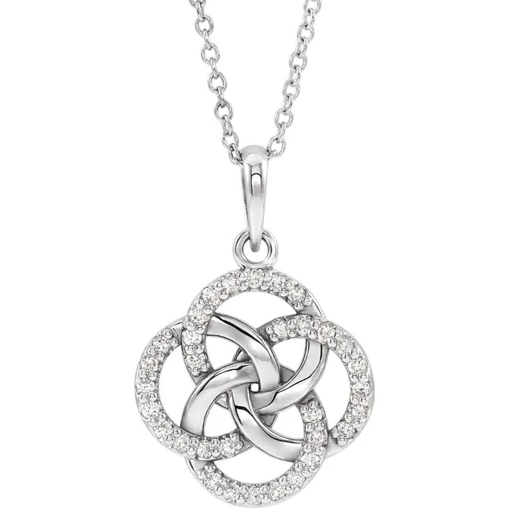 Wear a piece of heritage with this gold Celtic diamond pendant, a modern twist on ancient elegance.