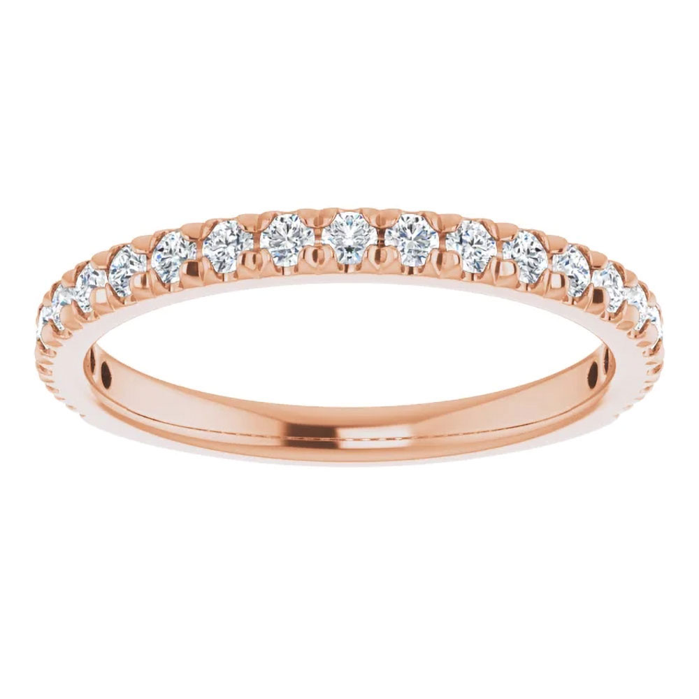 Nuptial Twinkle, the chosen match for our half eternity 1 carat diamond ring, illuminating the promise of wedded bliss.