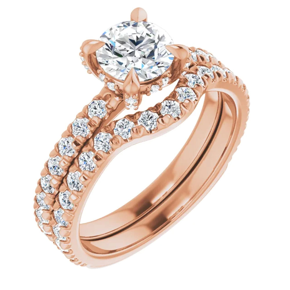 Craft the perfect proposal with our 0.70 carat round diamond ring, a beacon of commitment.