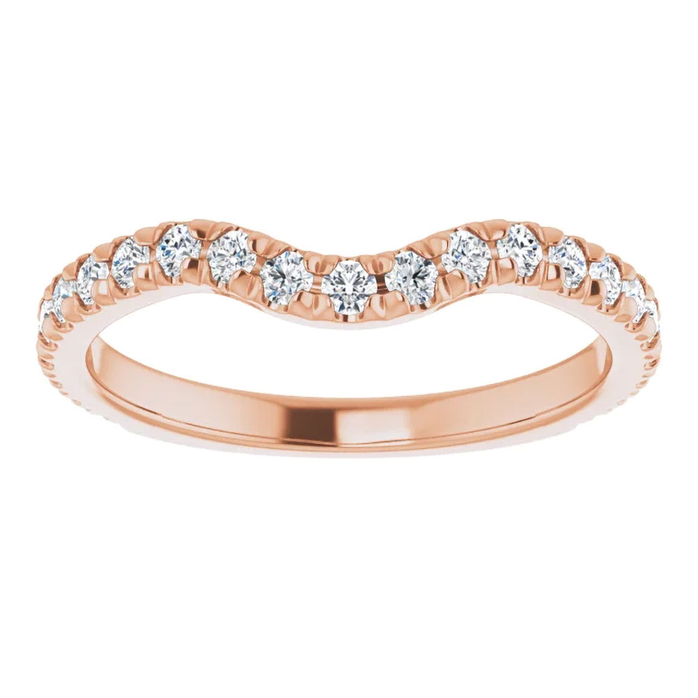 Embrace simple elegance with this bridal band designed for our 0.70 carat round diamond ring.